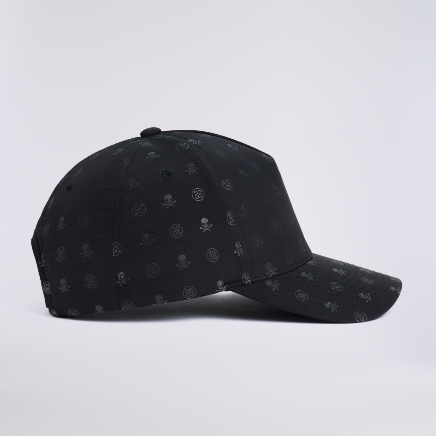 SKULL & TEES SCRAMBLE LOW PROFILE HAT in Onyx - Alternate Image 4