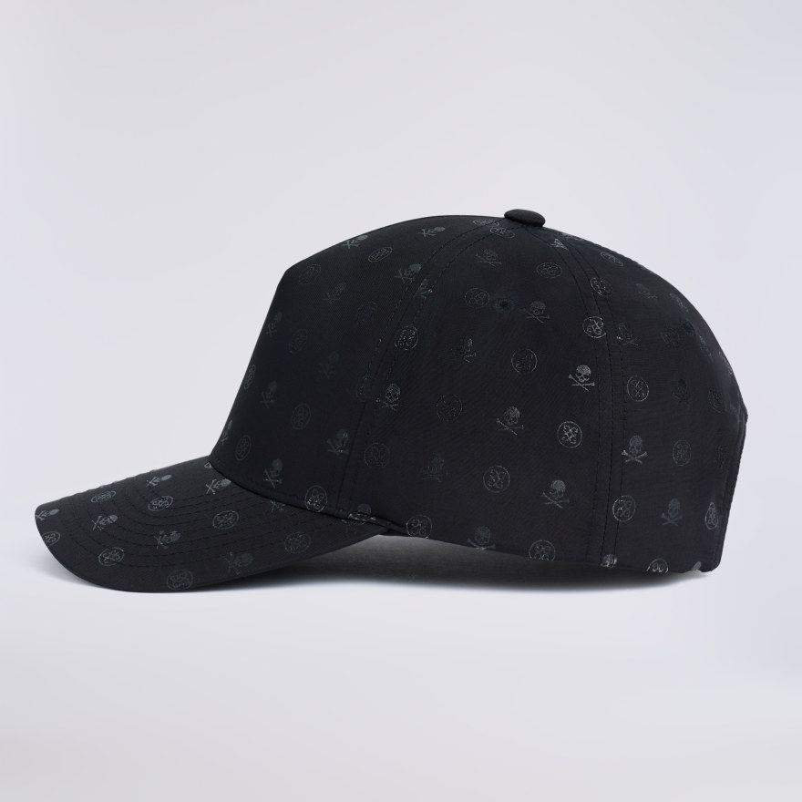 SKULL & TEES SCRAMBLE LOW PROFILE HAT in Onyx - Alternate Image 5