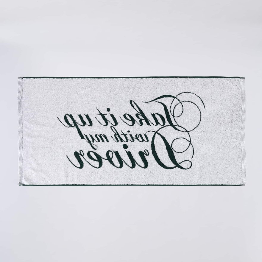 TAKE IT UP WITH MY DRIVER GOLF TOWEL in Pine - Alternate Image 3