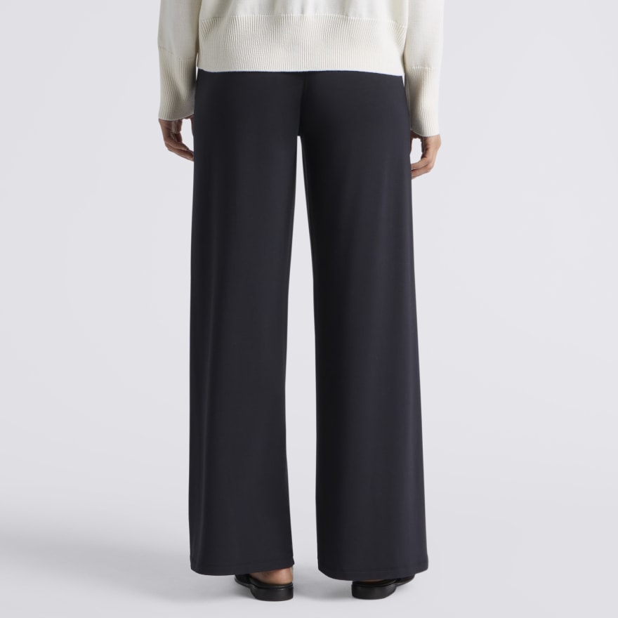 ALL PLAY LIGHTWEIGHT TERRY STRAIGHT LEG LOUNGE TROUSER in Onyx - Alternate Image 3