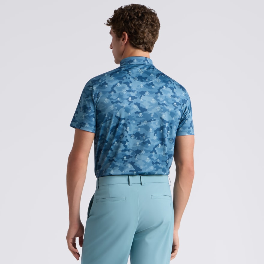 ICON CAMO TECH JERSEY POLO in SEAFOAM - Alternate Image 3