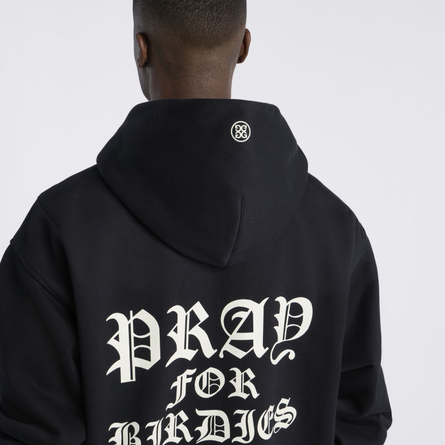 PRAY FOR BIRDIES HOODIE in Onyx - Alternate Image 4