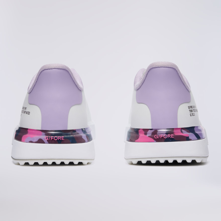 WOMEN'S G.112 GOLF SHOE in SNOW / ORCHID - Alternate Image 4