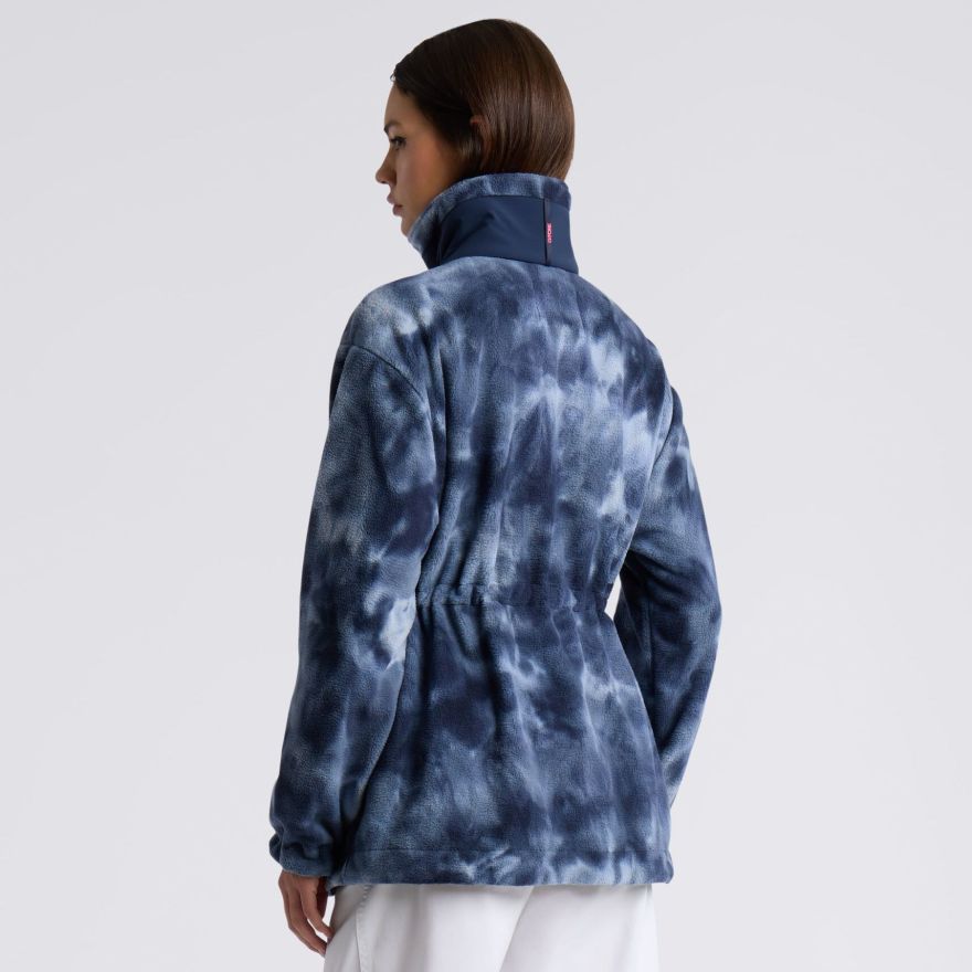 COSY TIE DYE FLEECE JACKET in Twilight - Alternate Image 3
