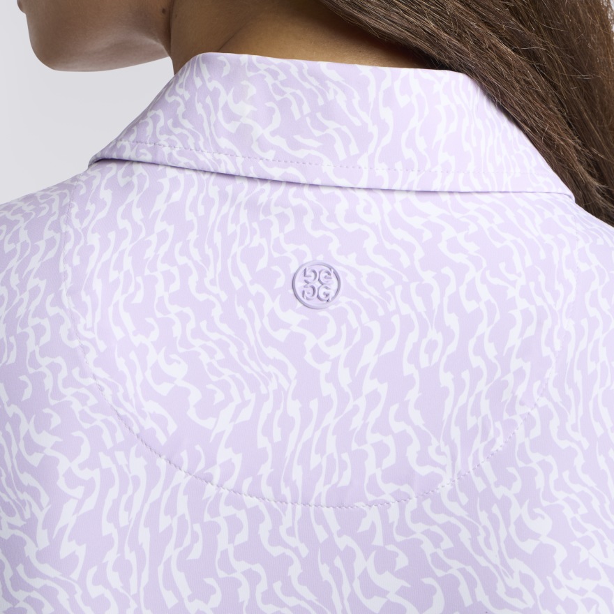 RIPPLE SILKY TECH NYLON POLO in Orchid - Alternate Image 4