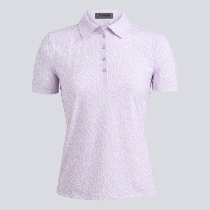 RIPPLE SILKY TECH NYLON POLO in Orchid - Alternate Image 1