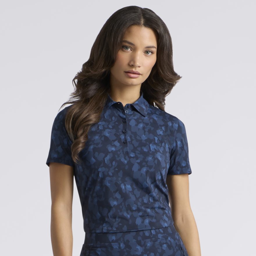 PETAL SILKY TECH NYLON POLO in Twilight - Alternate Image 2