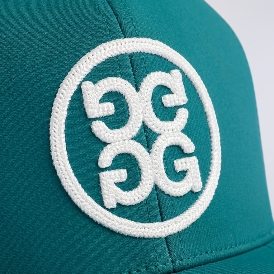 CIRCLE G'S PERFORATED DELTA HAT in MARINE TEAL - Alternate Image 1