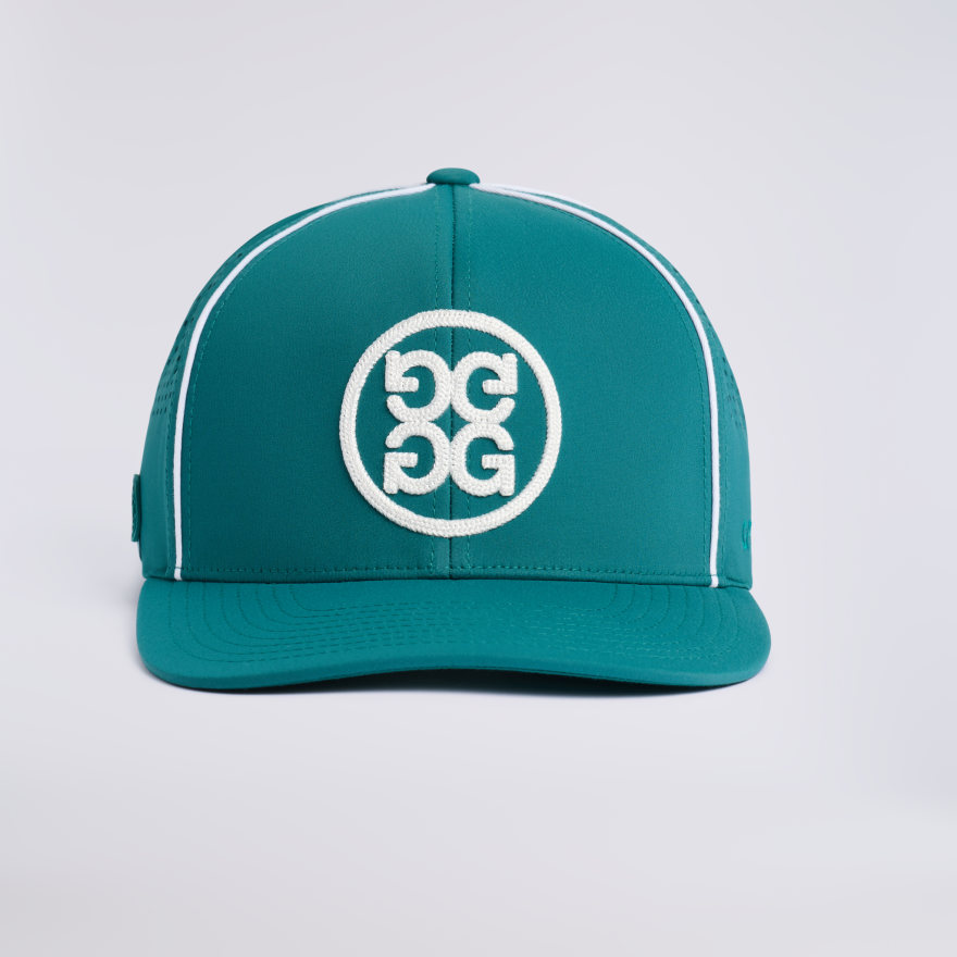 CIRCLE G'S PERFORATED DELTA HAT in MARINE TEAL - Alternate Image 3