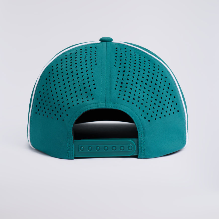 CIRCLE G'S PERFORATED DELTA HAT in MARINE TEAL - Alternate Image 5