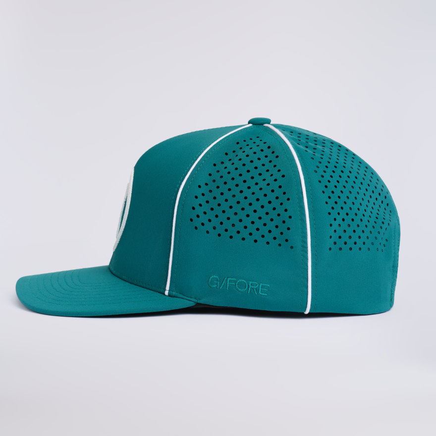 CIRCLE G'S PERFORATED DELTA HAT in MARINE TEAL - Alternate Image 6