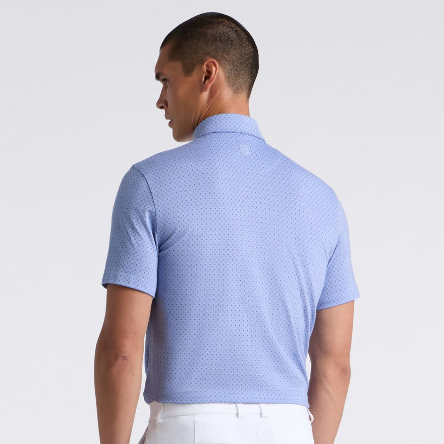 ALL PLAY FOULARD GEO STRETCH KNIT POLO in WILLOW / HAZE - Alternate Image 3
