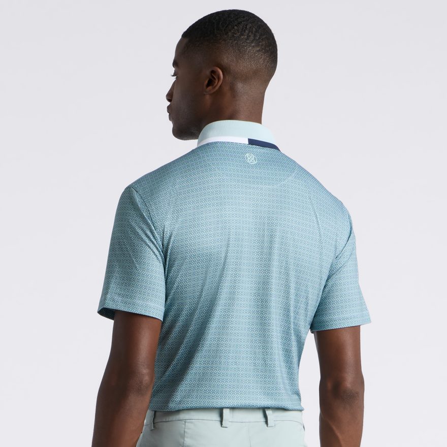 LINKS TECH JERSEY POLO in LIGHT SAGE / SNOW - Alternate Image 3