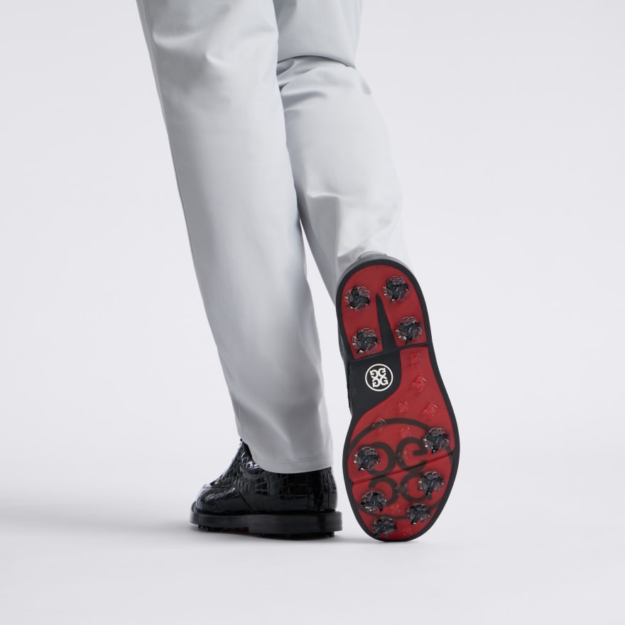 MEN'S GALLIVANTER G/LOCK CROC-EMBOSSED LUXE SOLE DERBY GOLF SHOE in Onyx - Alternate Image 5