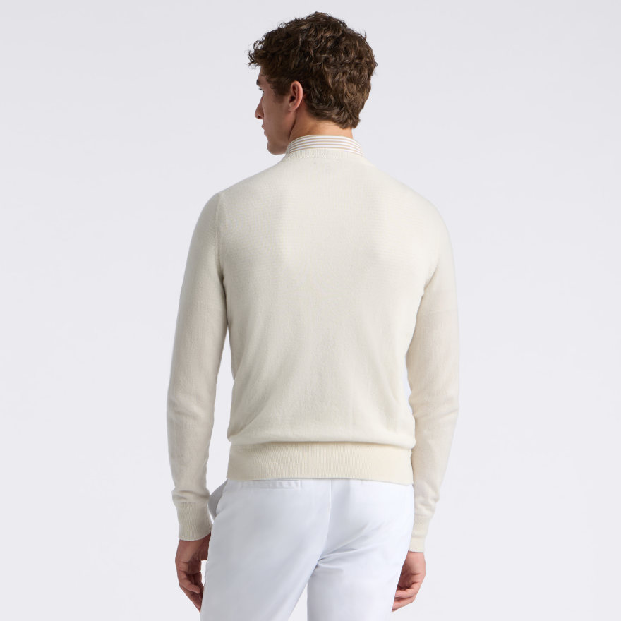 CASHMERE CREWNECK JUMPER in PUMICE - Alternate Image 3