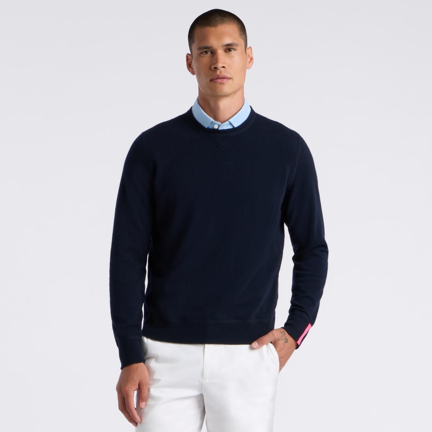 CASHMERE CREWNECK SWEATER in Twilight - Alternate Image 2
