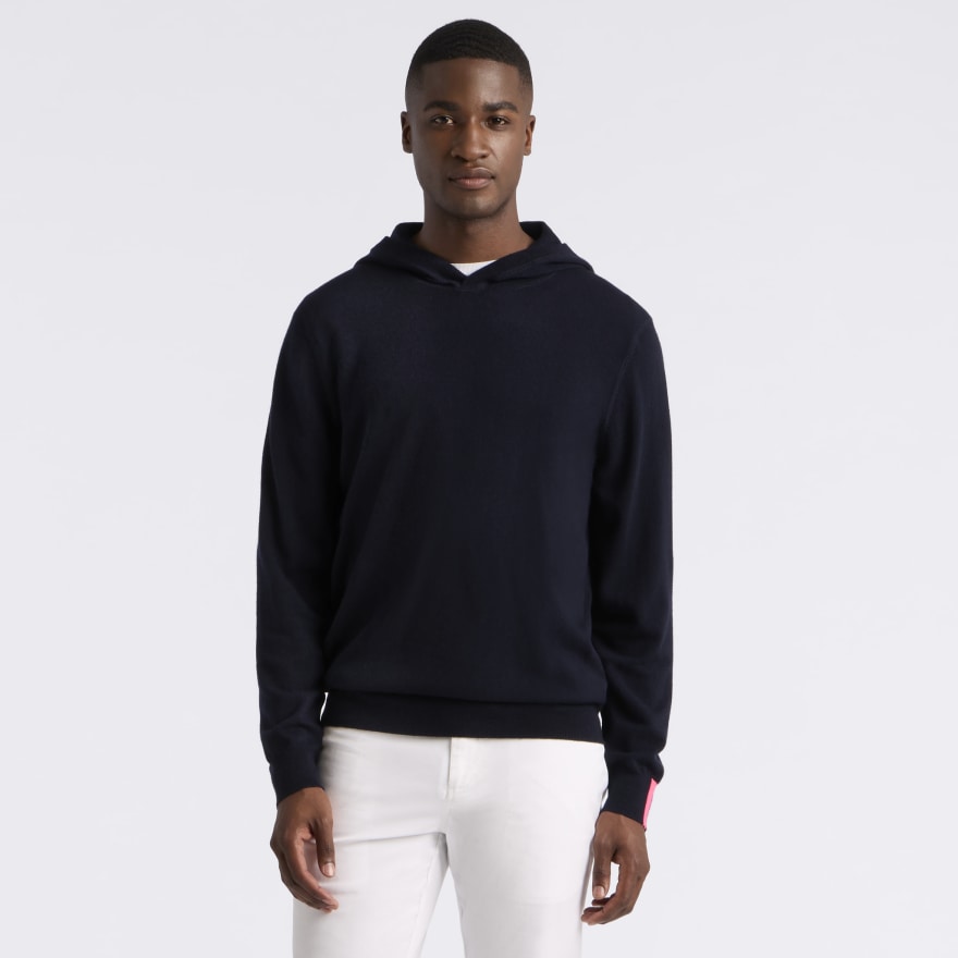 CASHMERE HOODED JUMPER in Twilight - Alternate Image 2