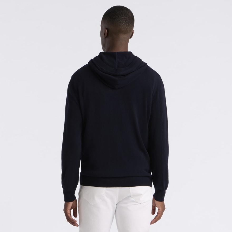 CASHMERE HOODED JUMPER in Twilight - Alternate Image 3