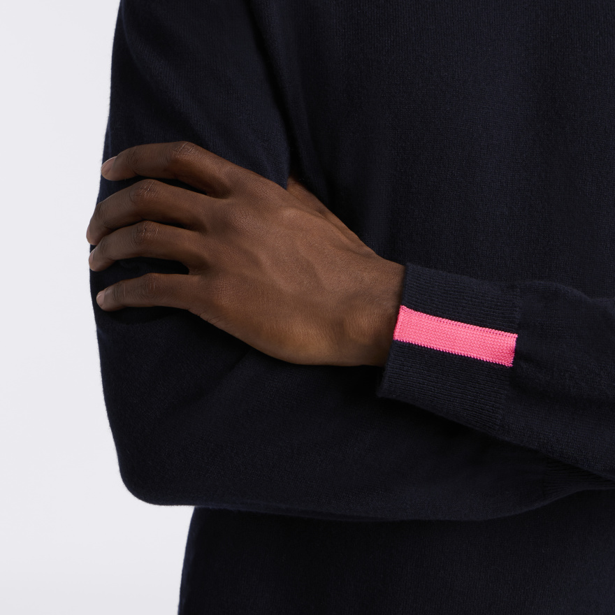 CASHMERE HOODED JUMPER in Twilight - Alternate Image 4