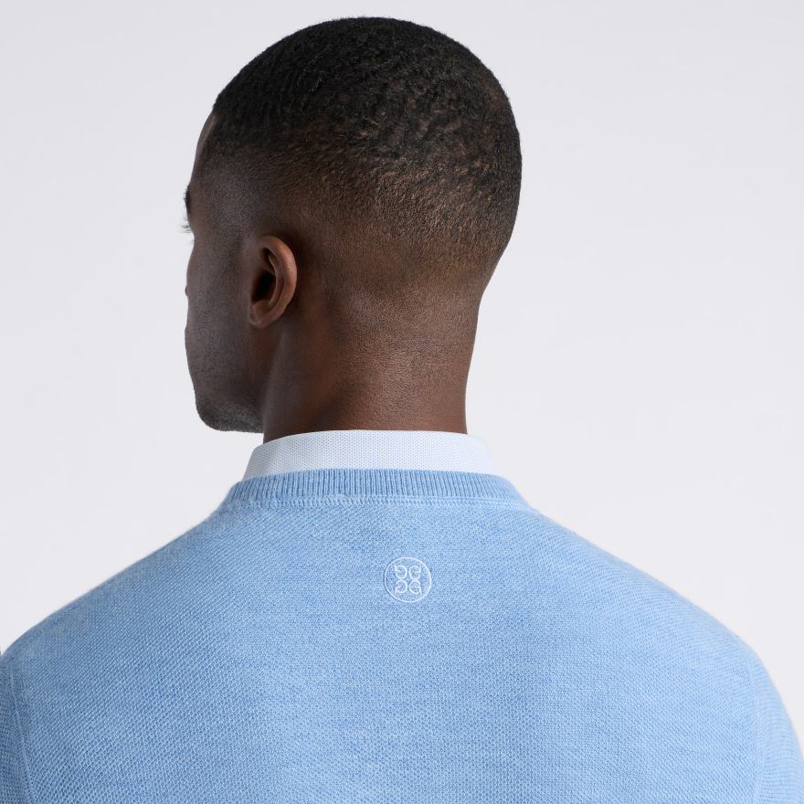 THE CLUB MERINO WOOL CREWNECK SWEATER in Willow - Alternate Image 4