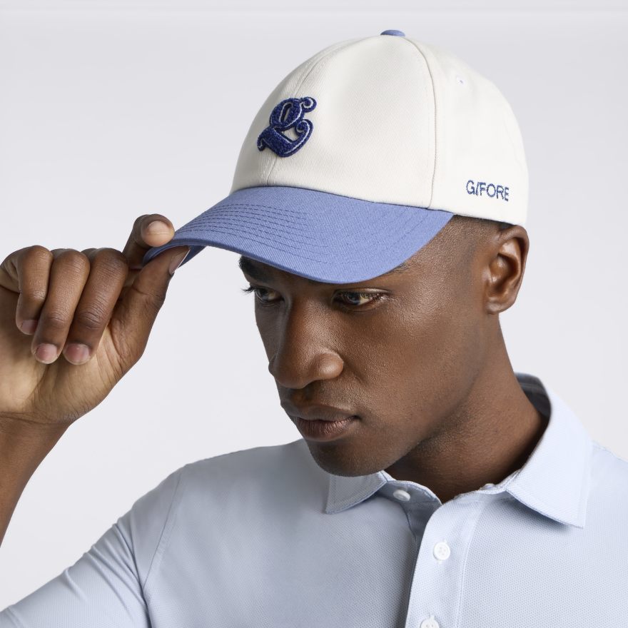 G SCRIBE COLOUR BLOCK RELAXED FIT HAT in CHALK WHITE / HAZE - Alternate Image 3
