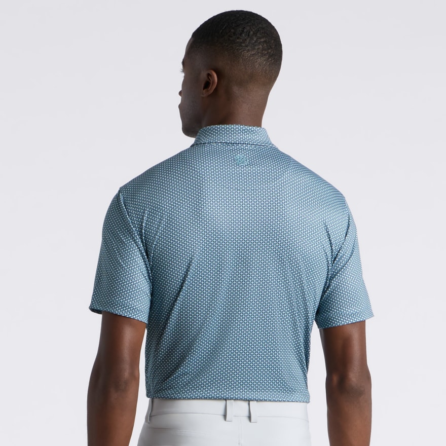 MOD GEO TECH JERSEY POLO in SEA FOAM / TWILIGHT - Alternate Image 3