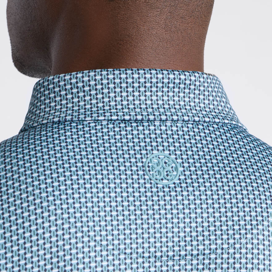 MOD GEO TECH JERSEY POLO in SEA FOAM / TWILIGHT - Alternate Image 4