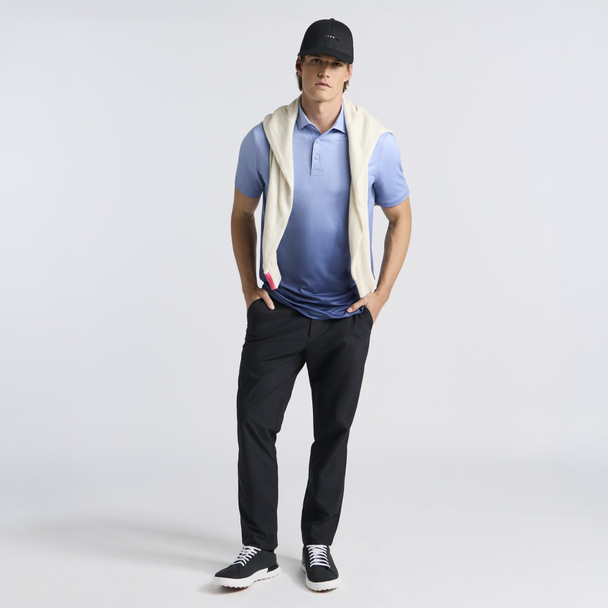 GRADIENT TECH JERSEY POLO in WILLOW / HAZE - Alternate Image 1