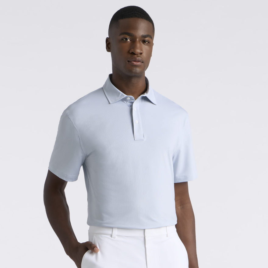 DELTA DOT JACQUARD POLO in Twilight - Alternate Image 2