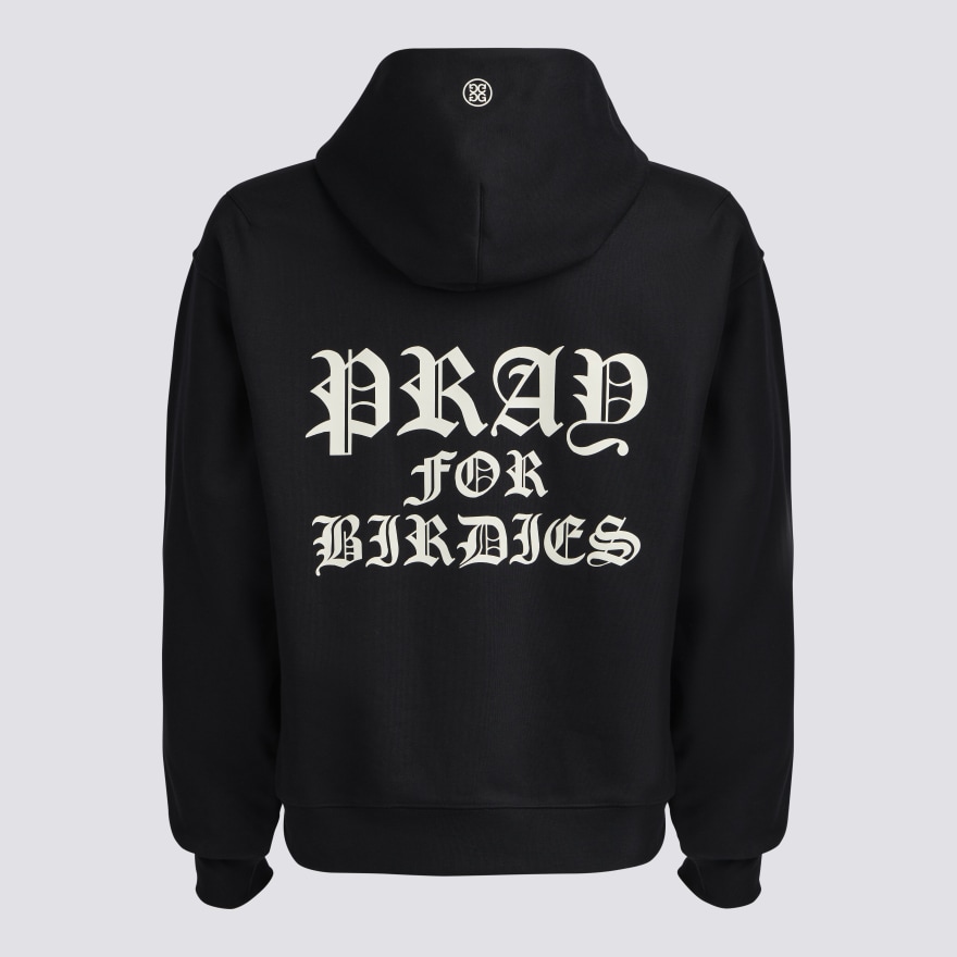 PRAY FOR BIRDIES HOODIE in Onyx - Alternate Image 7