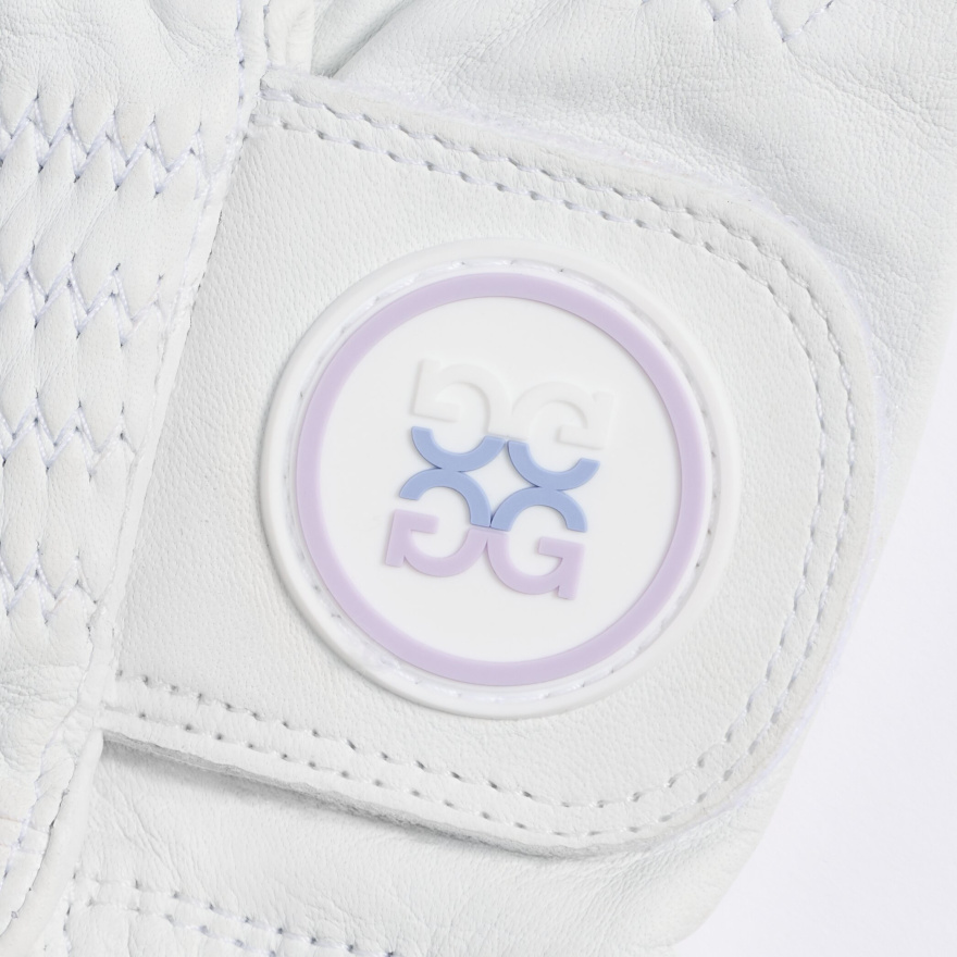 SIGNATURE GRADIENT STRIPED CIRCLE G'S GOLF GLOVE in Snow - Alternate Image 1