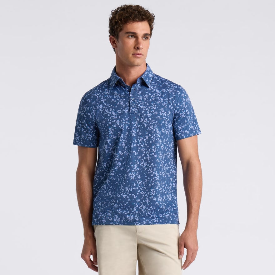 WILDFLOWER TECH JERSEY POLO in HAZE / WILLOW - Alternate Image 2