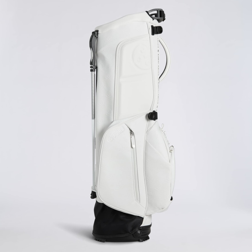 EMBOSSED SKULL & TEES DAYTONA CARRY GOLF BAG in Snow - Alternate Image 2