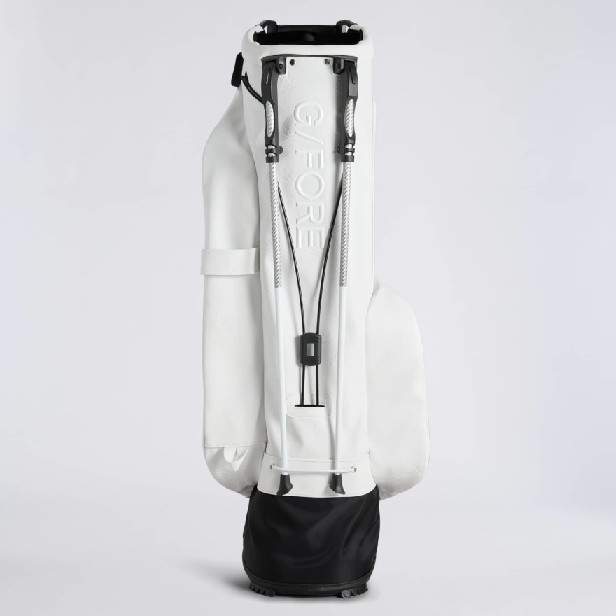 EMBOSSED SKULL & TEES DAYTONA CARRY GOLF BAG in Snow - Alternate Image 8