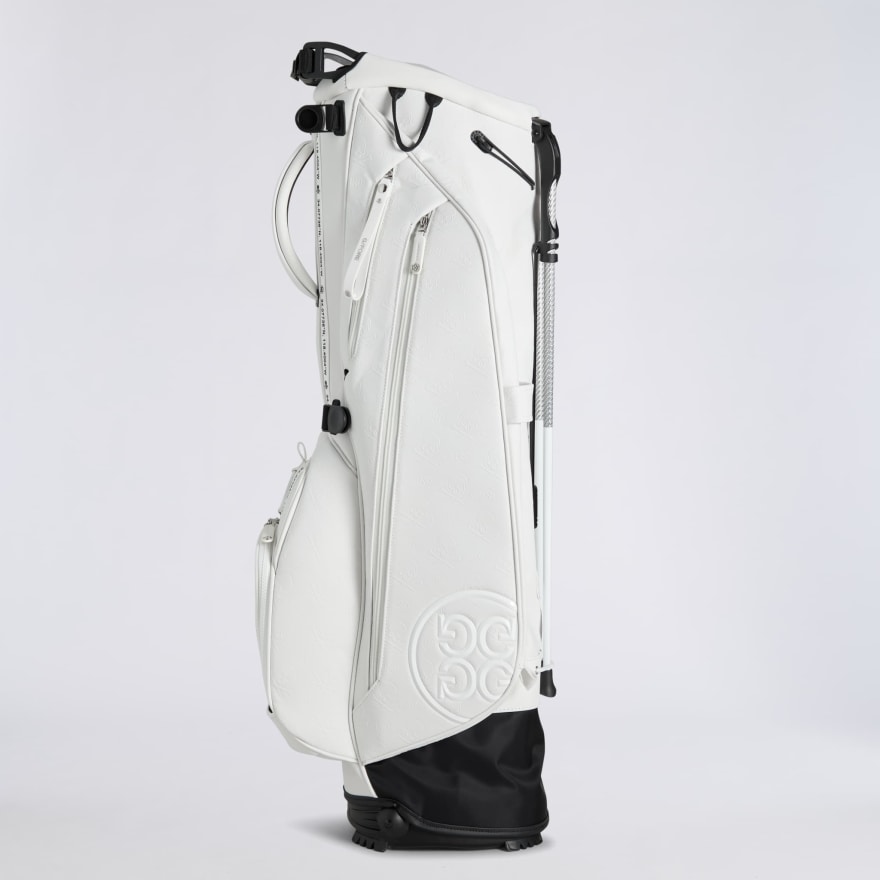 EMBOSSED SKULL & TEES DAYTONA CARRY GOLF BAG in Snow - Alternate Image 9