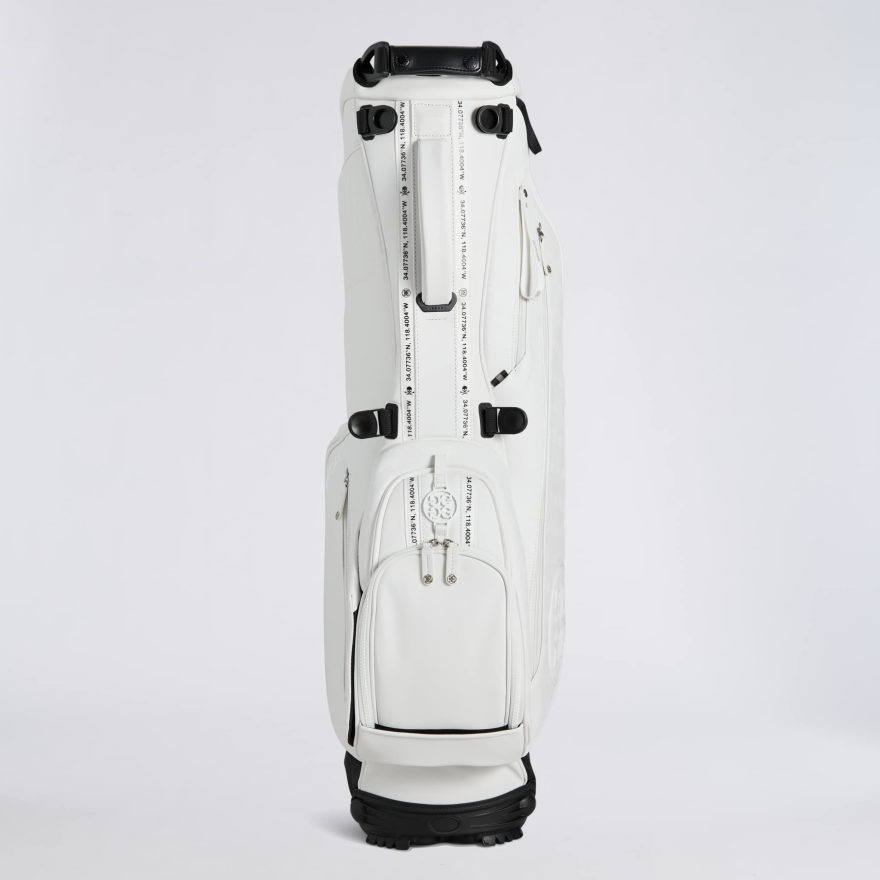 EMBOSSED SKULL & TEES DAYTONA CARRY GOLF BAG in Snow - Alternate Image 1