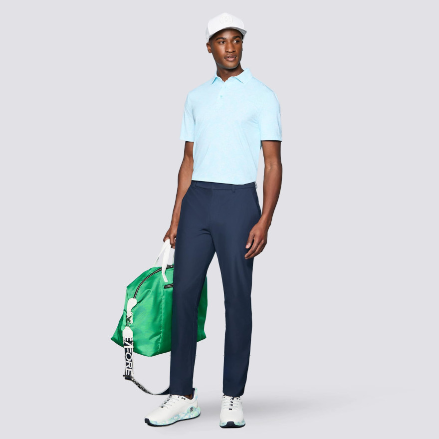 HYDRANGEA TECH JERSEY POLO in CENOTE - Alternate Image 1
