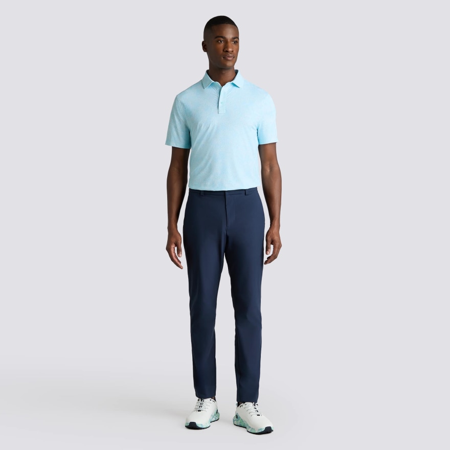 HYDRANGEA TECH JERSEY POLO in CENOTE - Alternate Image 2