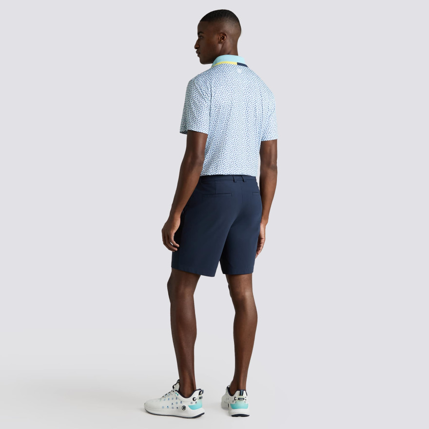 TRIPLE/G TECH JERSEY POLO in SNOW / CENOTE - Alternate Image 3