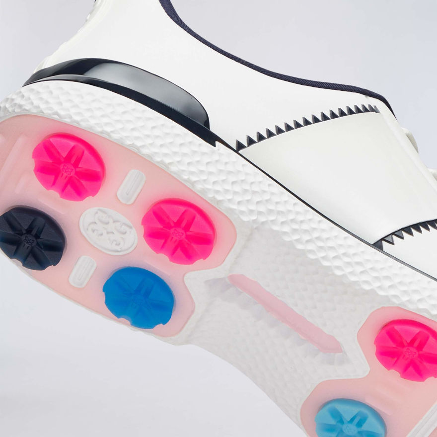 WOMEN'S GALLIVAN2R SIDE STRIPE KILTIE GOLF SHOE in Snow / Twilight - Alternate Image 2