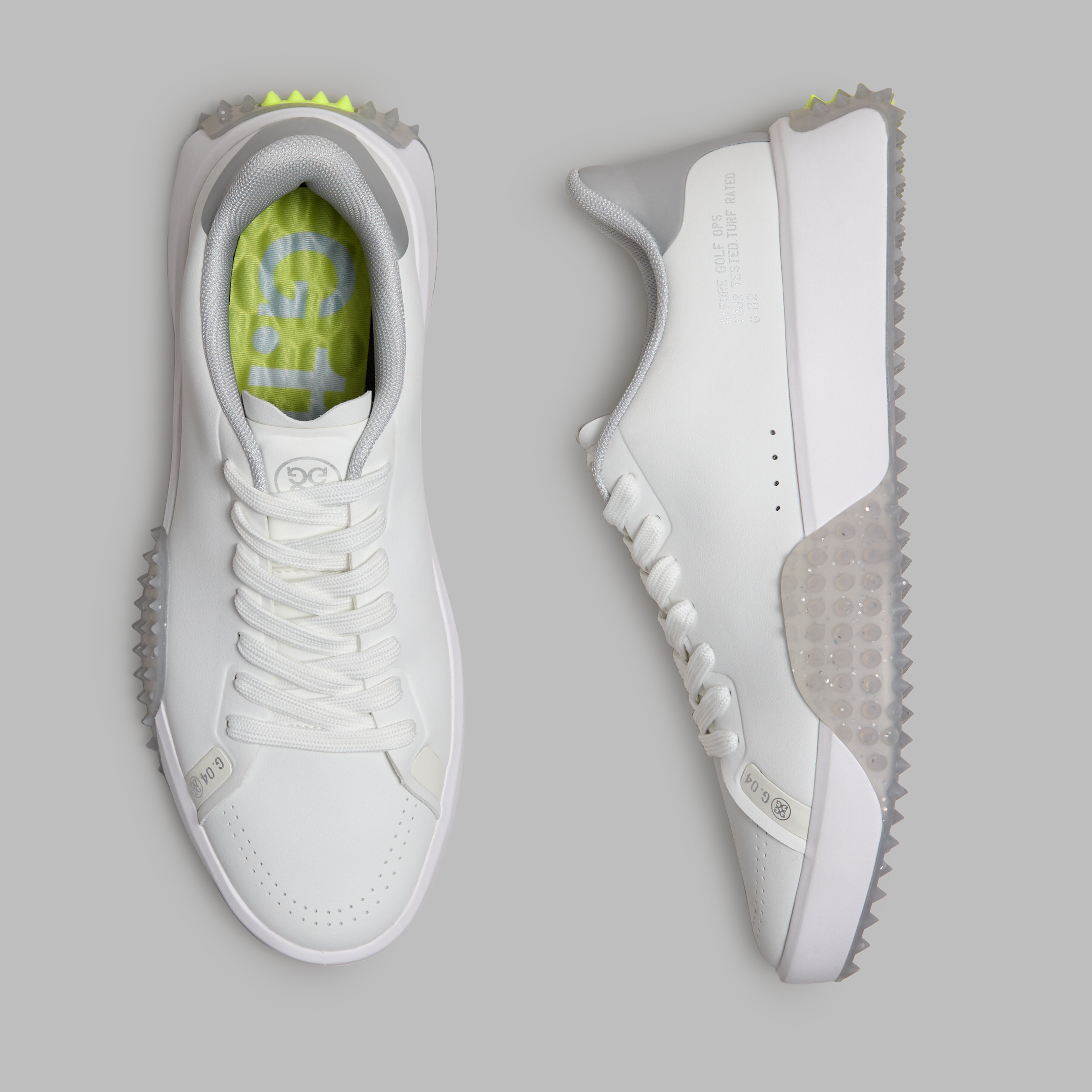 G/Fore Women's Snow/Metallic - G.112 Kiltie Golf Shoe