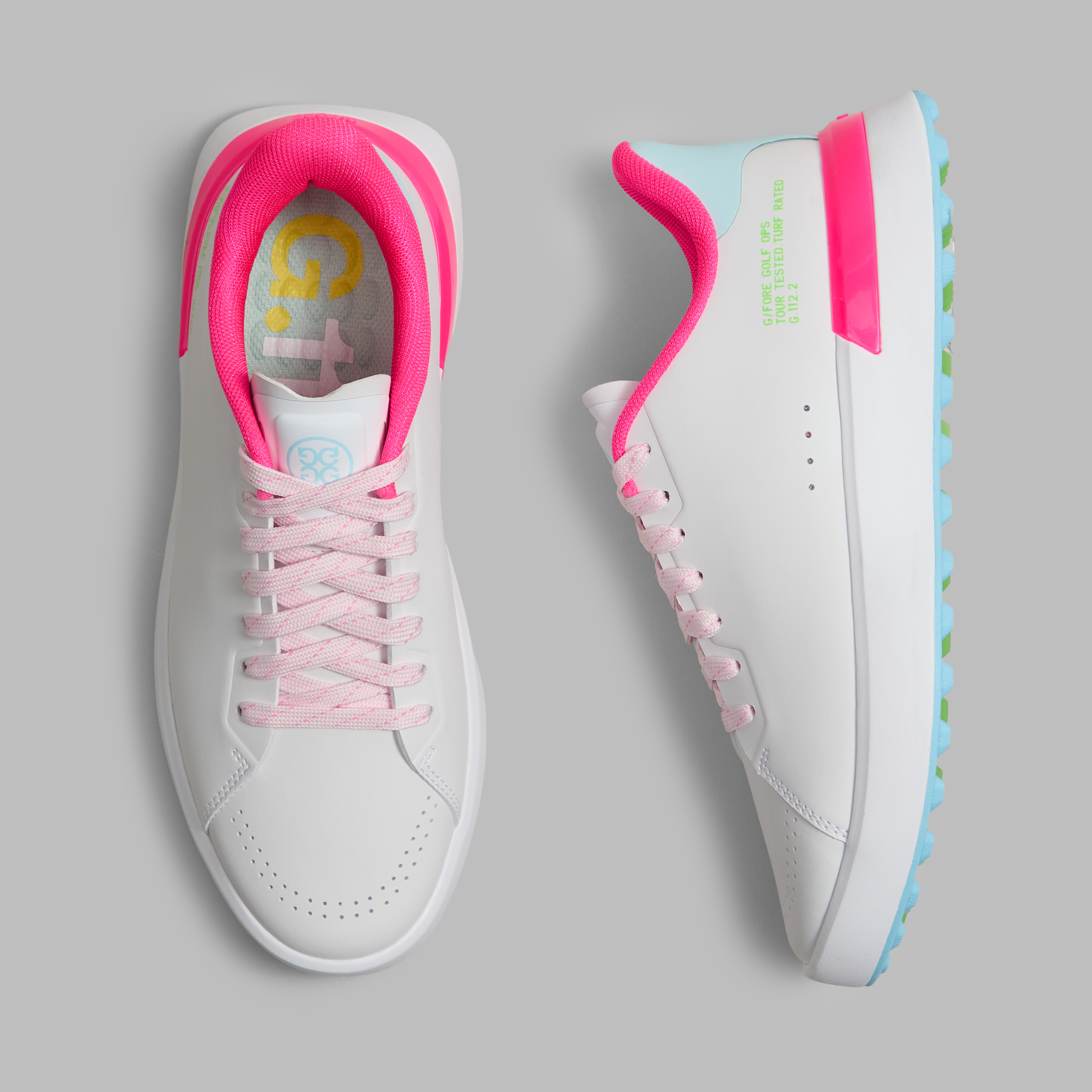 G/Fore Women's Snow / Multi - G.112 Love G Kiltie Golf Shoe