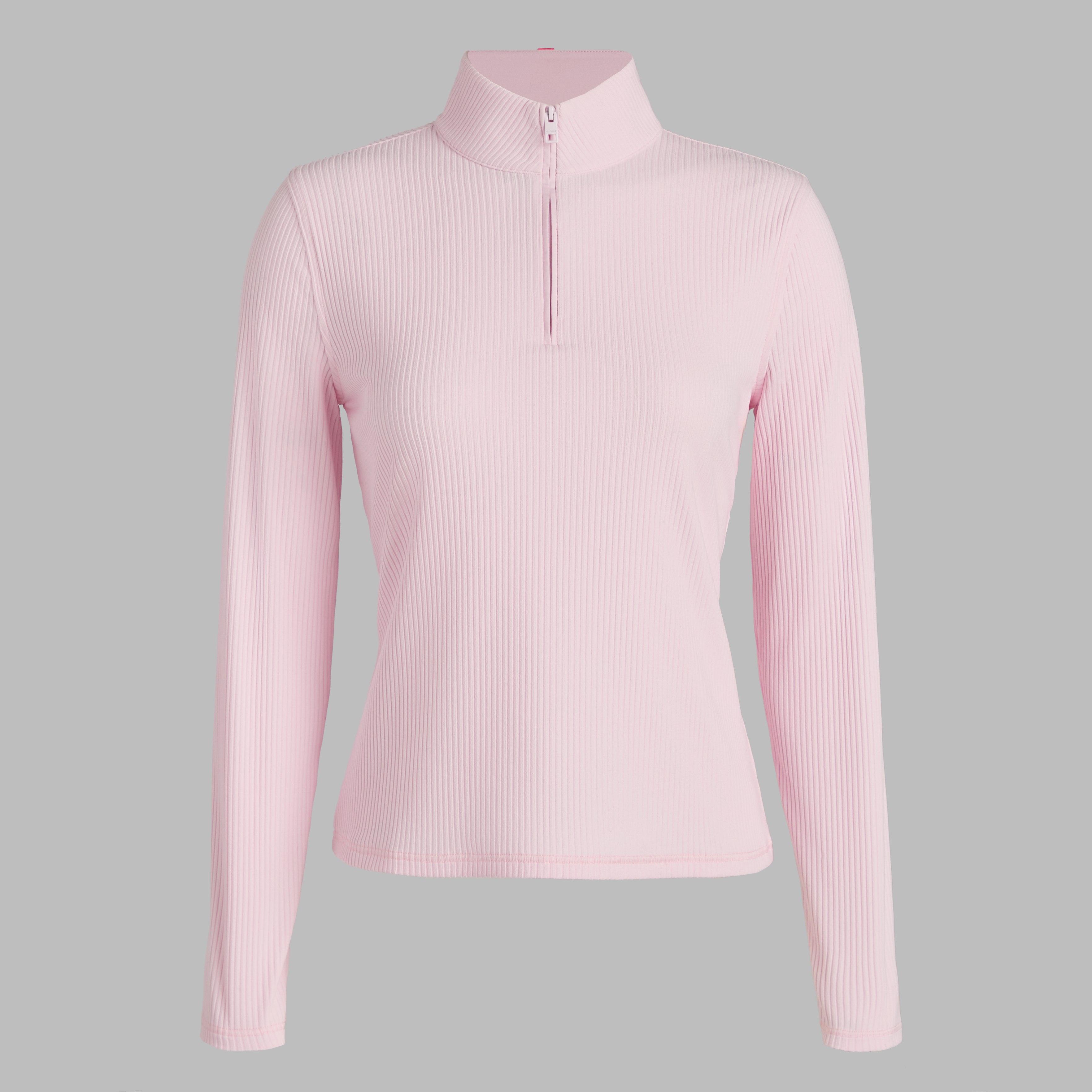 G/Fore Blush - Fitted Rib 1/4 Zip Pullover