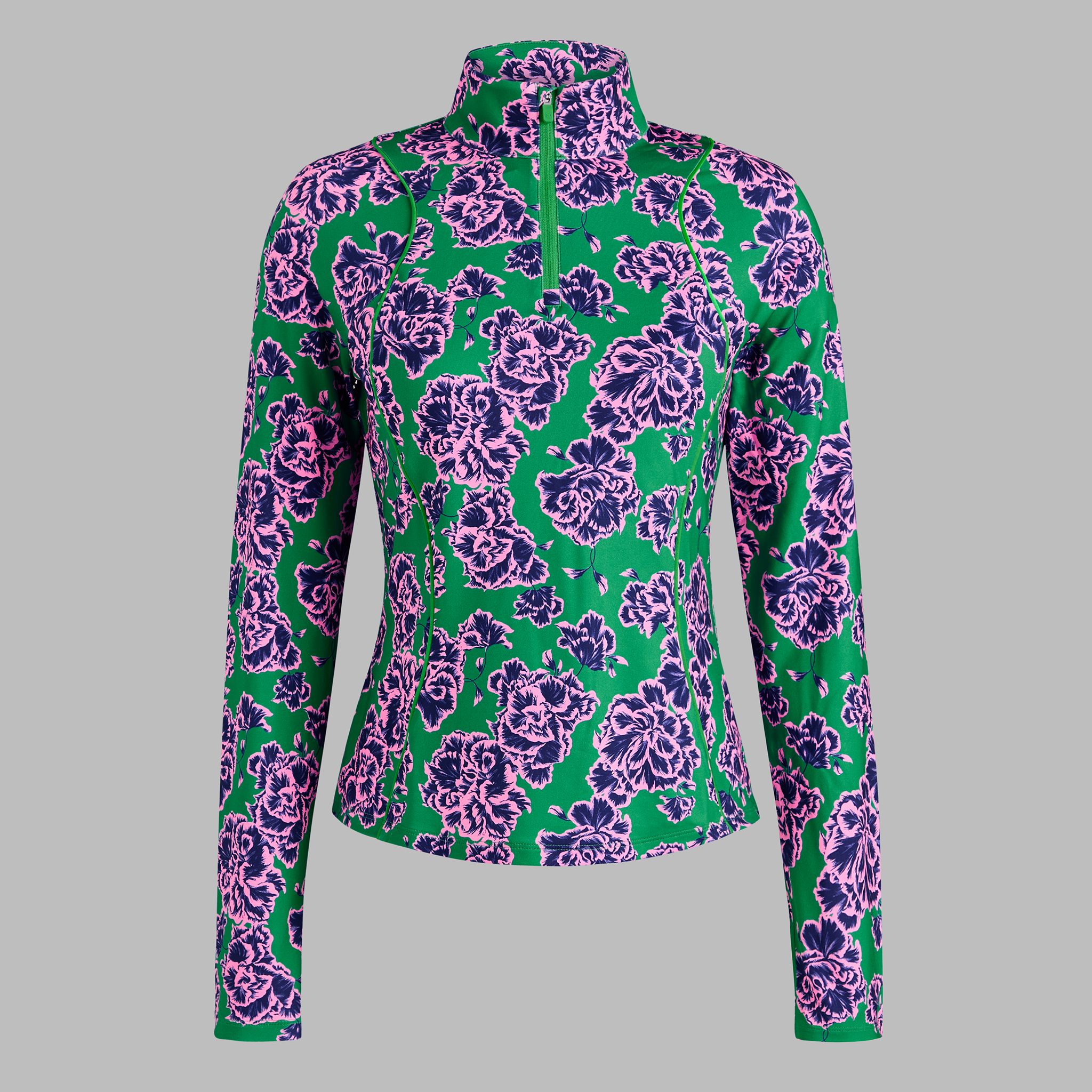 G/Fore Clover - Stamped Floral Tech Jersey Pullover
