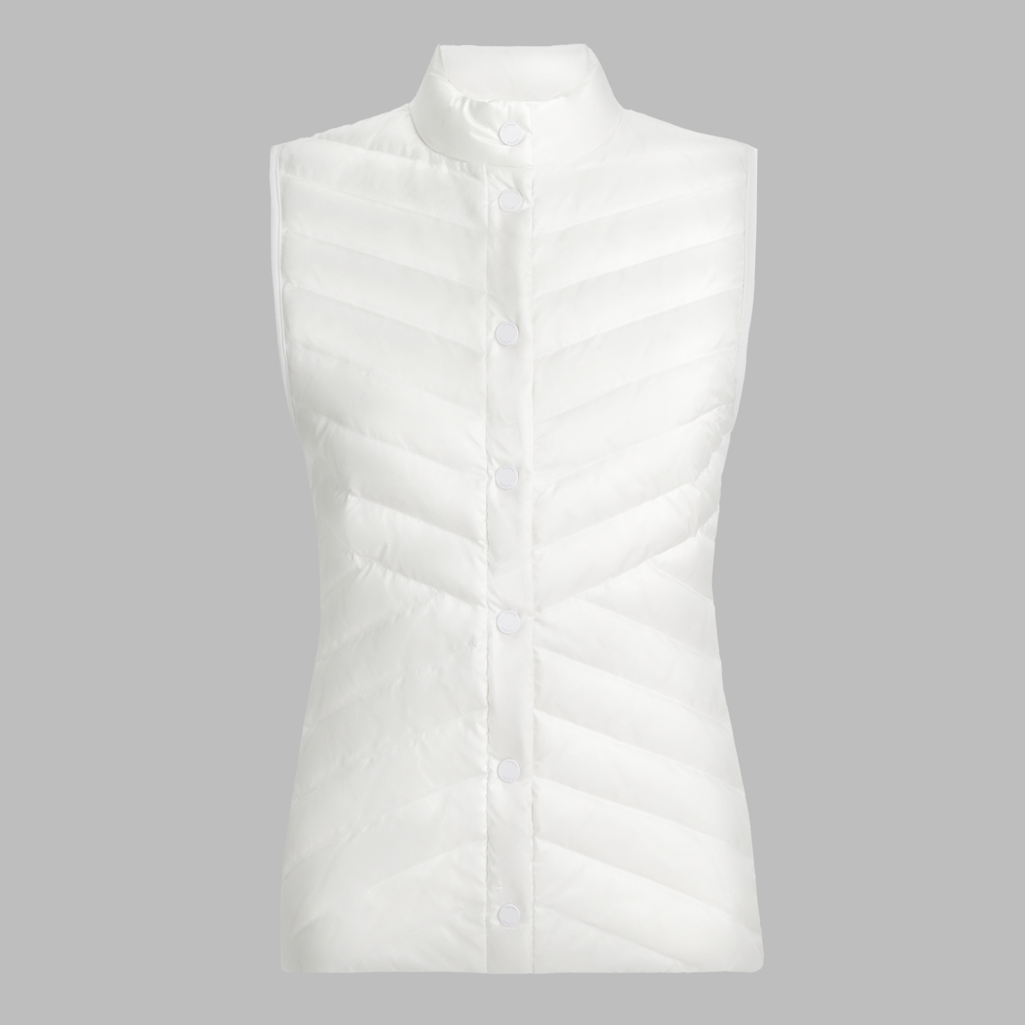 G/Fore Chalk White - V-Down Quilted Stretch Tech Interlock Gilet