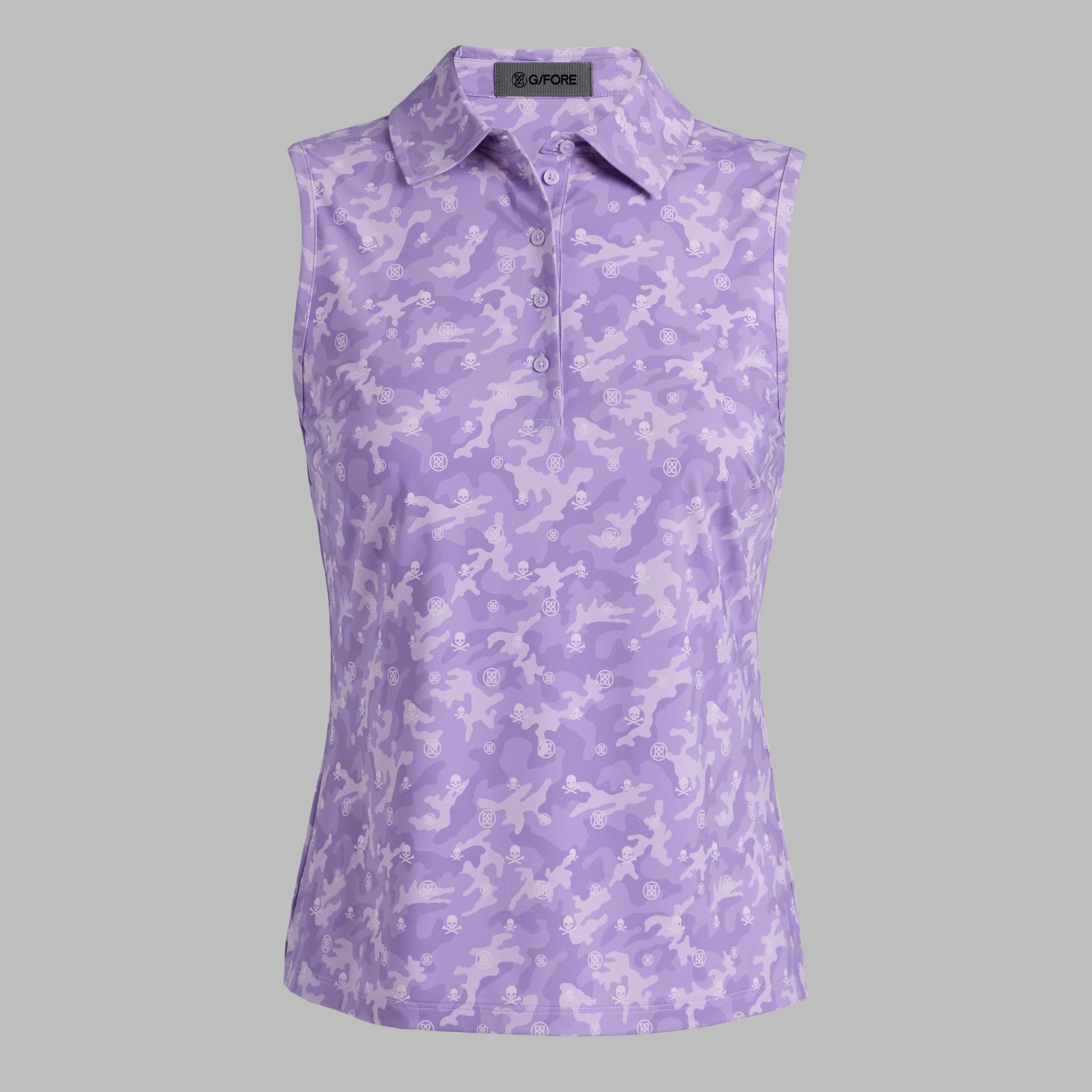 G/Fore Iris - Icon Camo Soft Tech Jersey Sleeveless Polo