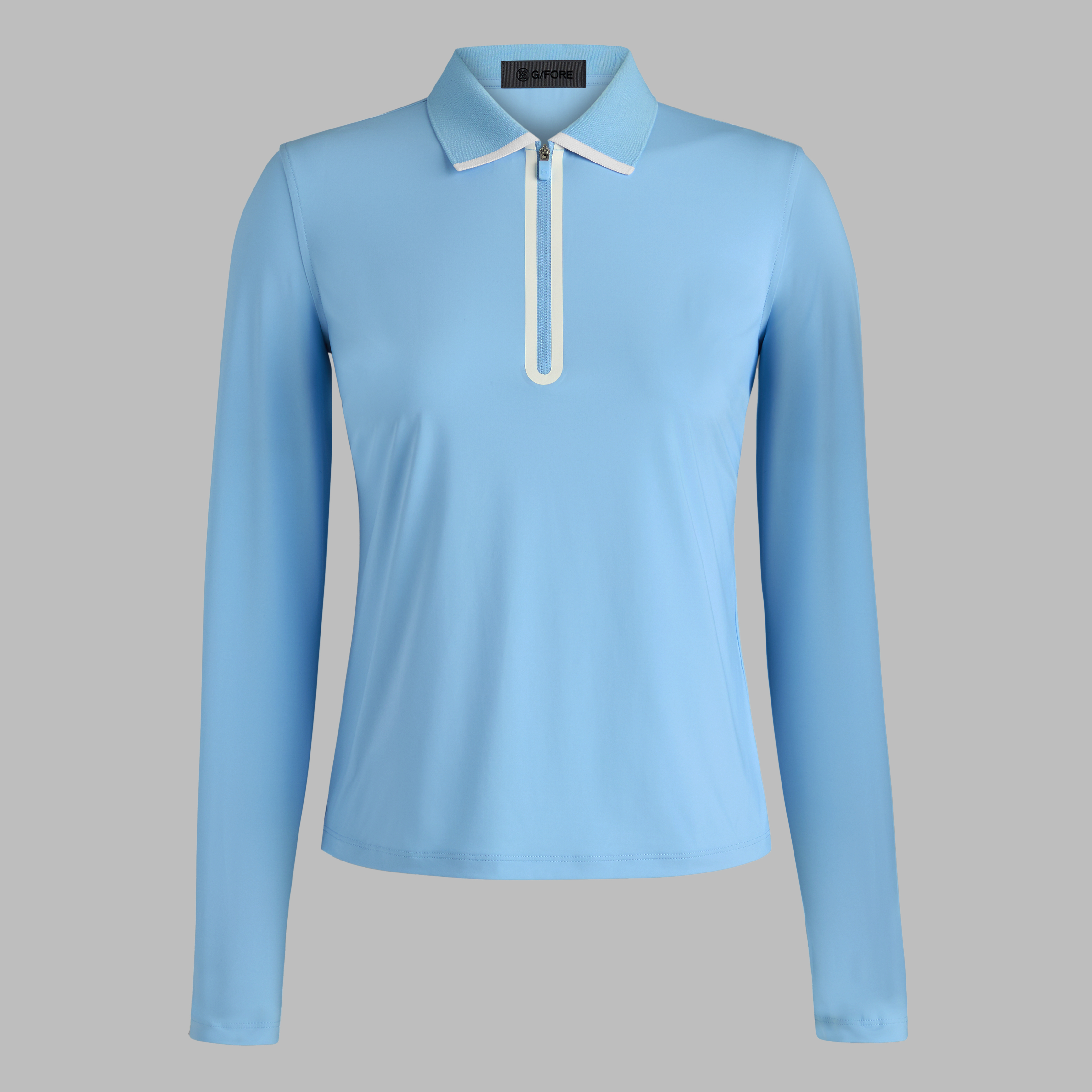 G/Fore Baja - Silky Tech Nylon Long Sleeve Zip Polo