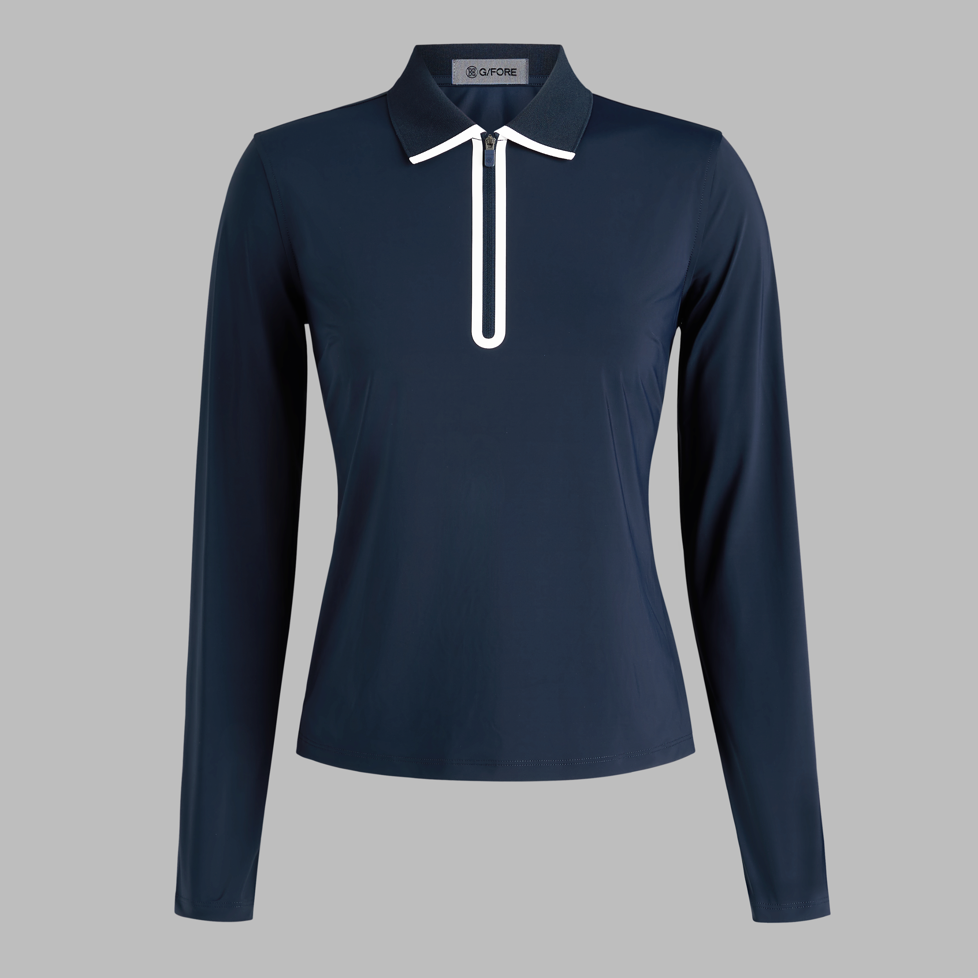 G/Fore Twilight - Silky Tech Nylon Long Sleeve Zip Polo
