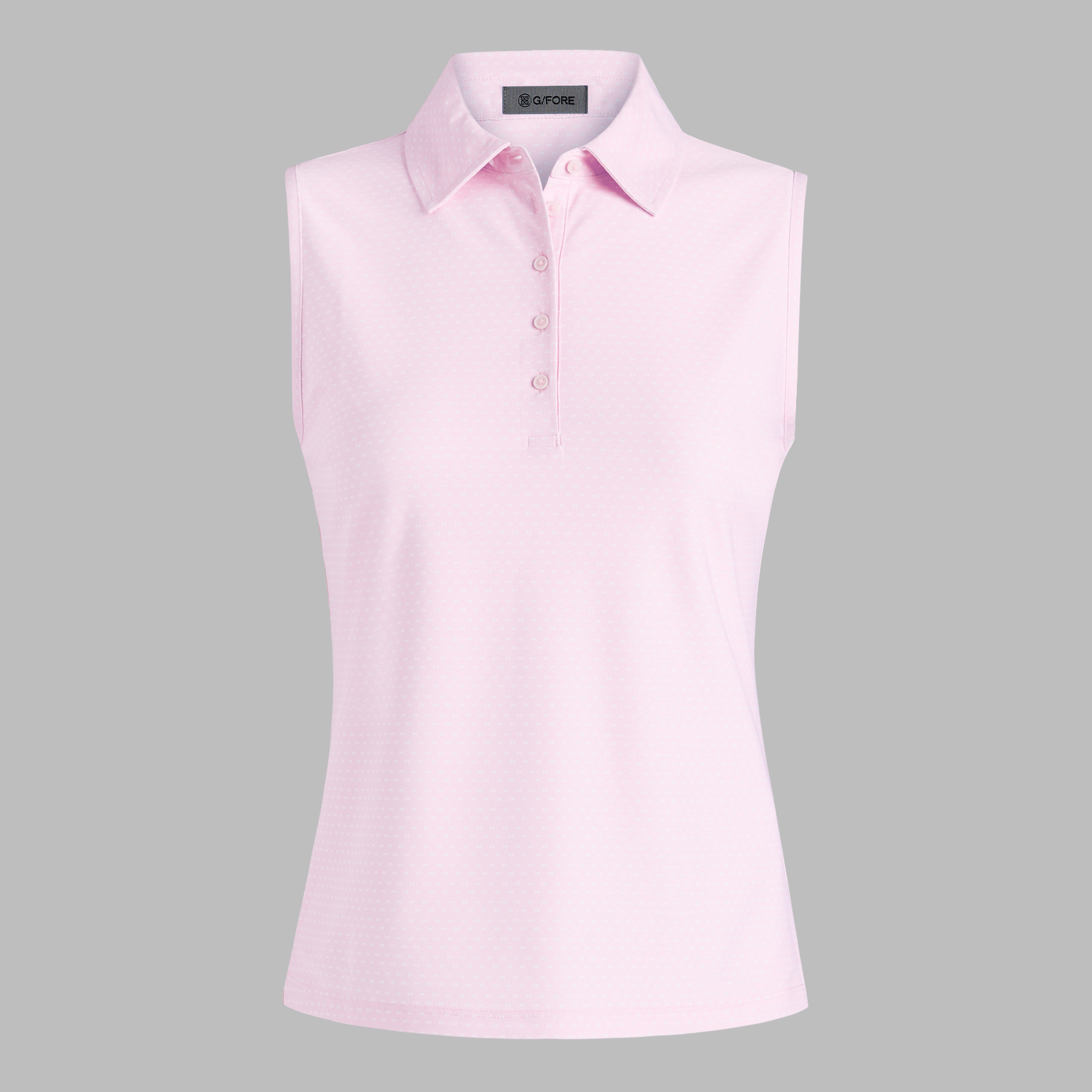 G/Fore Blush - Geo Tech Piqué Sleeveless Polo
