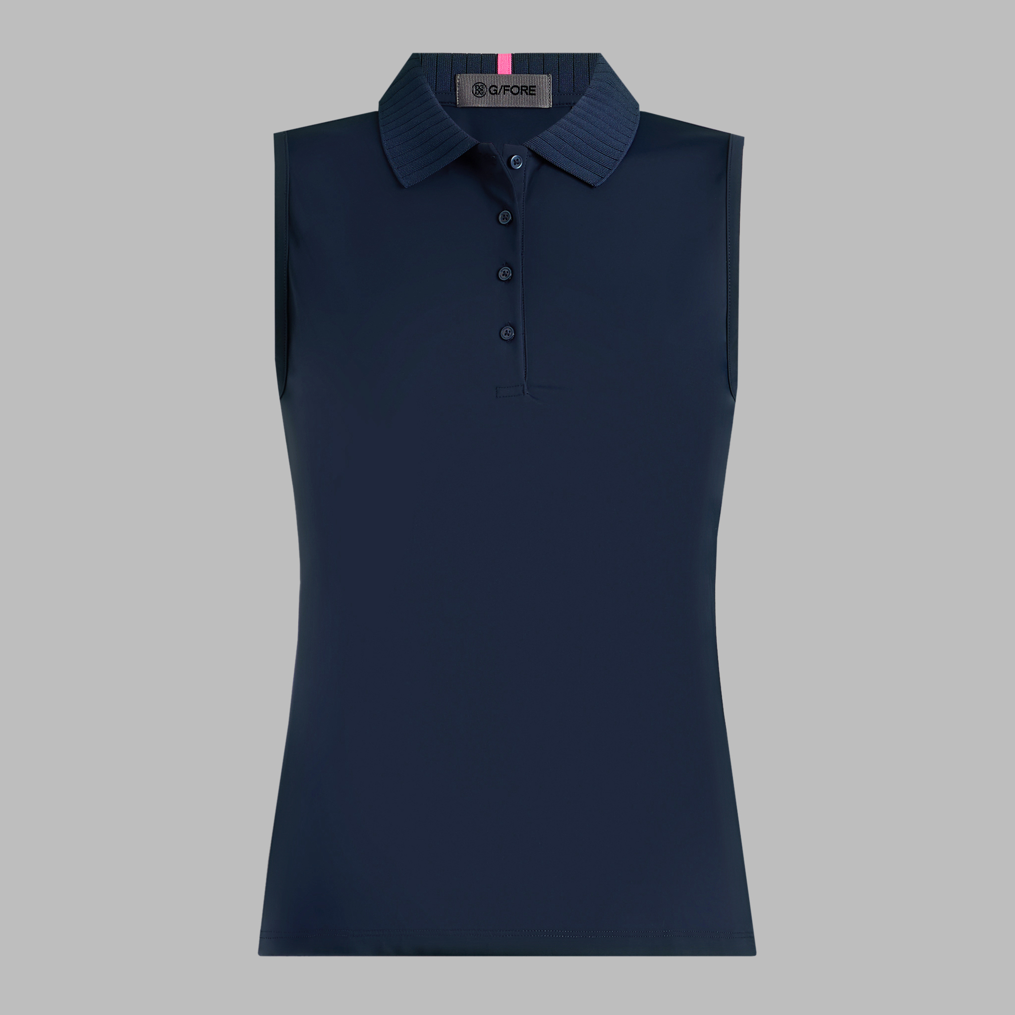G/Fore Twilight - Pleated Collar Silky Tech Nylon Sleeveless Polo